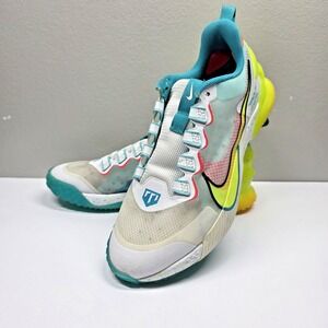 Nike Force Zoom Trout LTD TF White Aurora Green Volt CZ5916-100 Mens Size 10.5